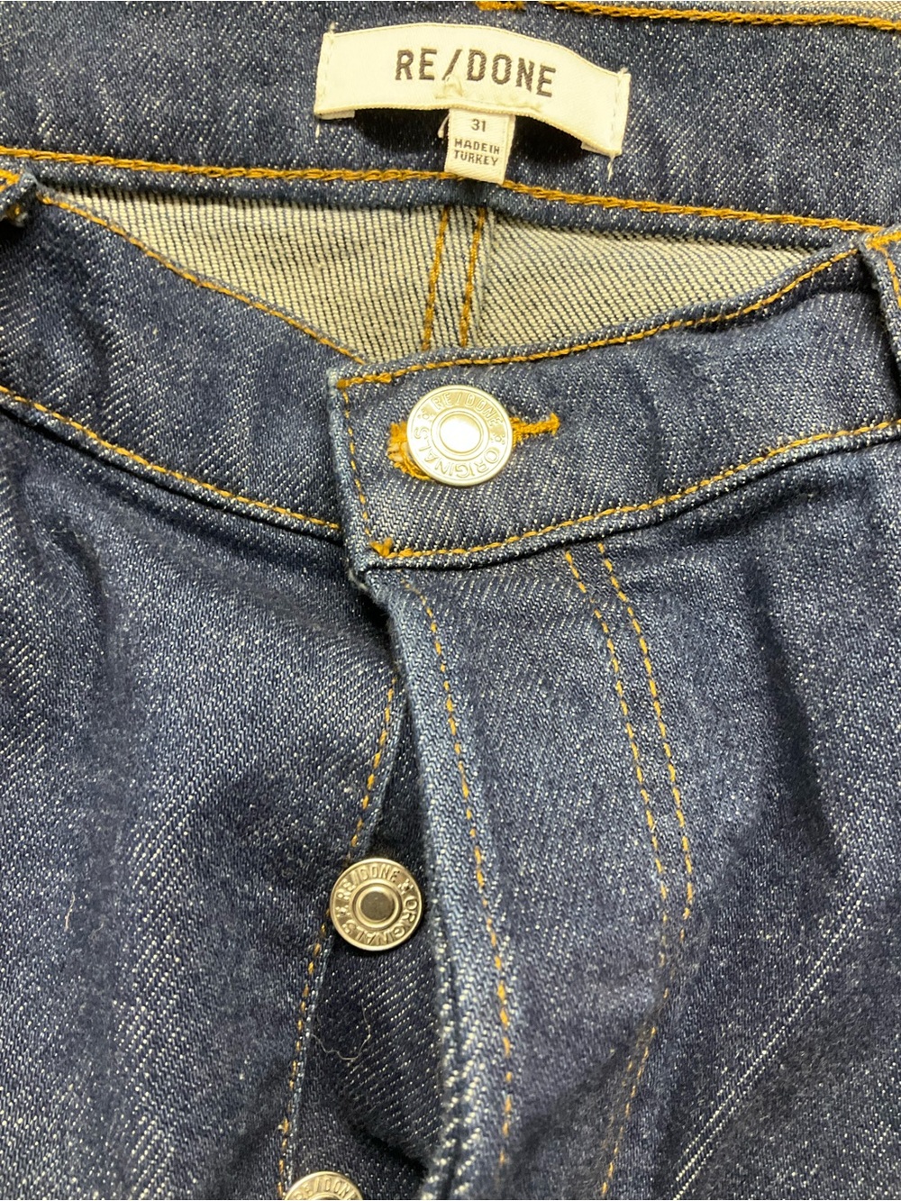 Re/Done Wide Leg Jeans 31 - Picture 4 of 5